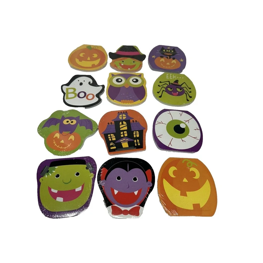 12 HALLOWEEN‎ mini party gift note pads 4X4 inch 60 pages